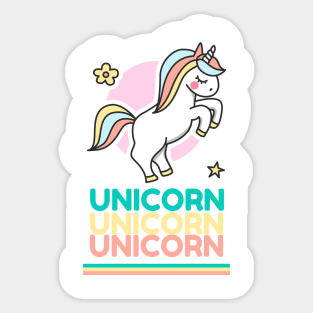 Kids T-Shirt Unicorn Sticker